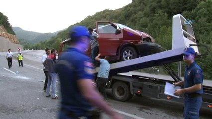 Zonguldak'ta trafik kazası: 1'i ağır 6 yaralı