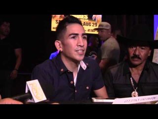 LEO SANTA CRUZ Answers Media Questions vs Abner Mares at FINAL PRESS CONFRENCE