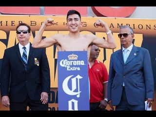 Leo Santa Cruz WEIGH IN vs Abner Mares