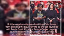 Kylie Jenner & Travis Scott attend basketball game after being mom shamed for going to Coachella