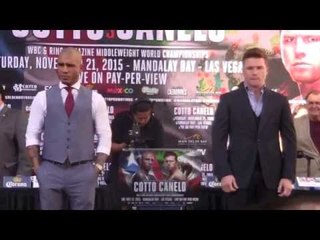 Miguel Cotto & Freddie Roach BOOED! vs Saul Canelo Alvarez - Los Angeles Press Conference