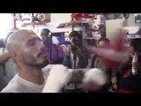 Miguel Cotto WORKING SPEED BAG at WILDCARD BOXING GYM vs Canelo Saul Alvarez