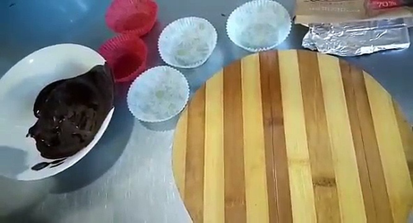 Шоколадные корзинки с легким суфле