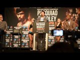 Manny Pacquiao vs Timothy Bradley 3 -  New York Press Conference - Manny Pacquiao