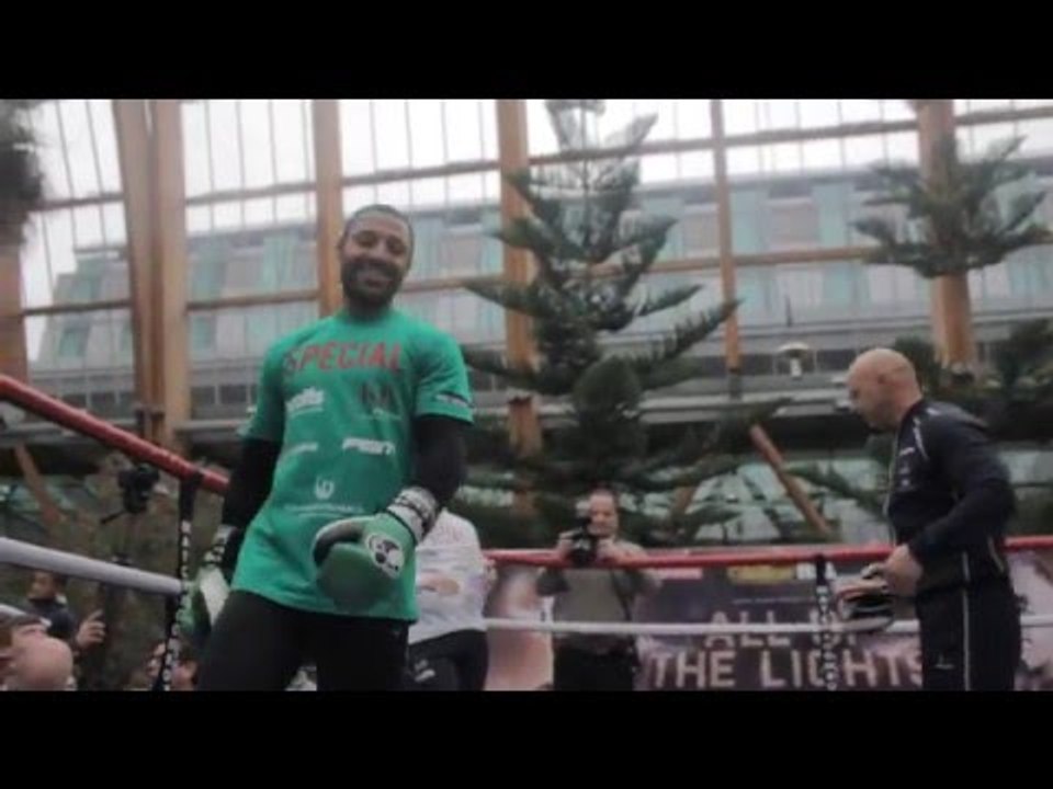 Kell Brook looking -SHARP- on the pads