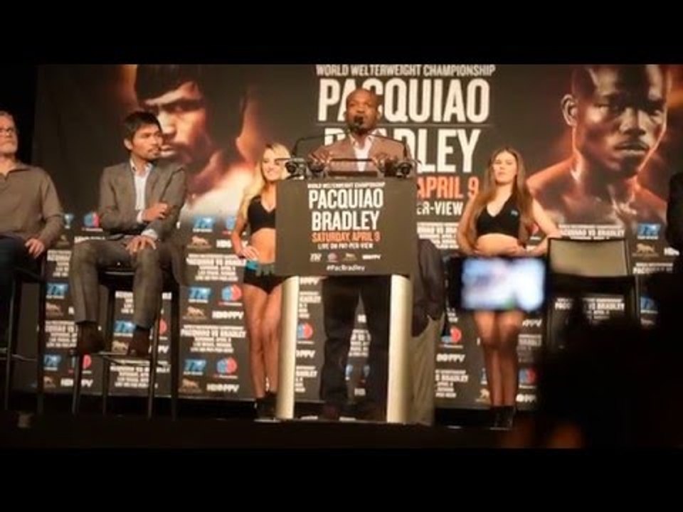 Manny Pacquiao vs Timothy Bradley 3 -  New York Press Conference - Timothy Bradley