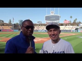 GGG Golovkin Throws WILD First Pitch at Dodgers vs Giants!