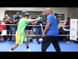Amir Khan & Virgil Hunter COMPLETE MITT WORKOUT vs Canelo Saul Alvarez!