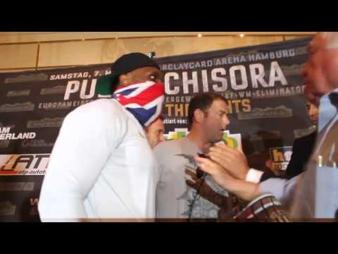 Chisora V Pulev Weigh In Chaos Ensues