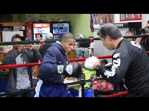 Felix Verdejo MITT WORKOUT vs Juan Jose Martinez - POWER!