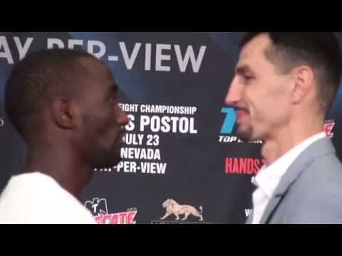 Terence Crawford vs Viktor Postol - FACE OFF @ Final Press Conference