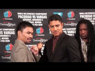 Manny Pacquiao vs Jessie Vargas - FACE OFF