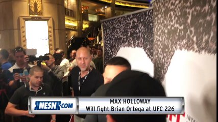 Max Holloway UFC 226 open workout media scrum
