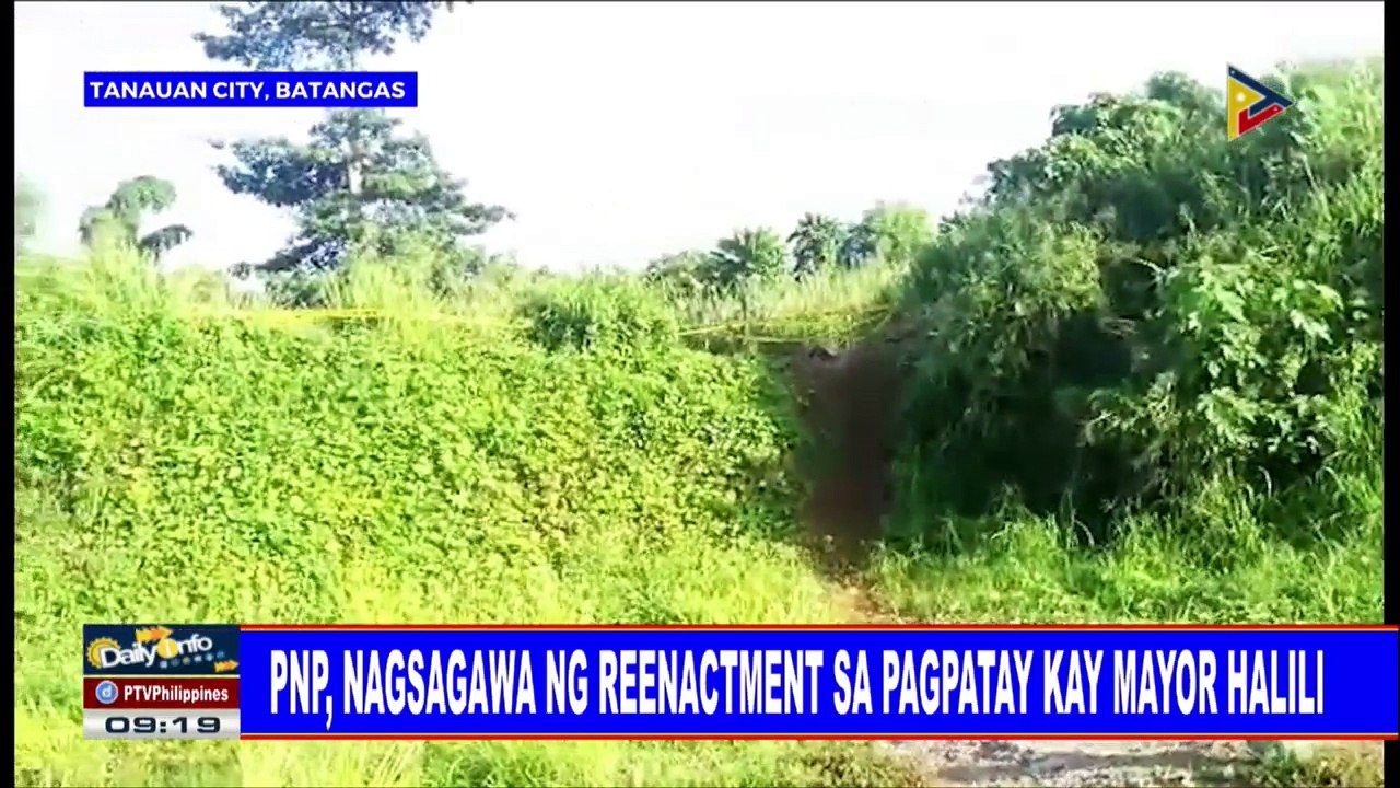 PNP, nagsagawa ng reenactment sa pagpatay kay Mayor Halili