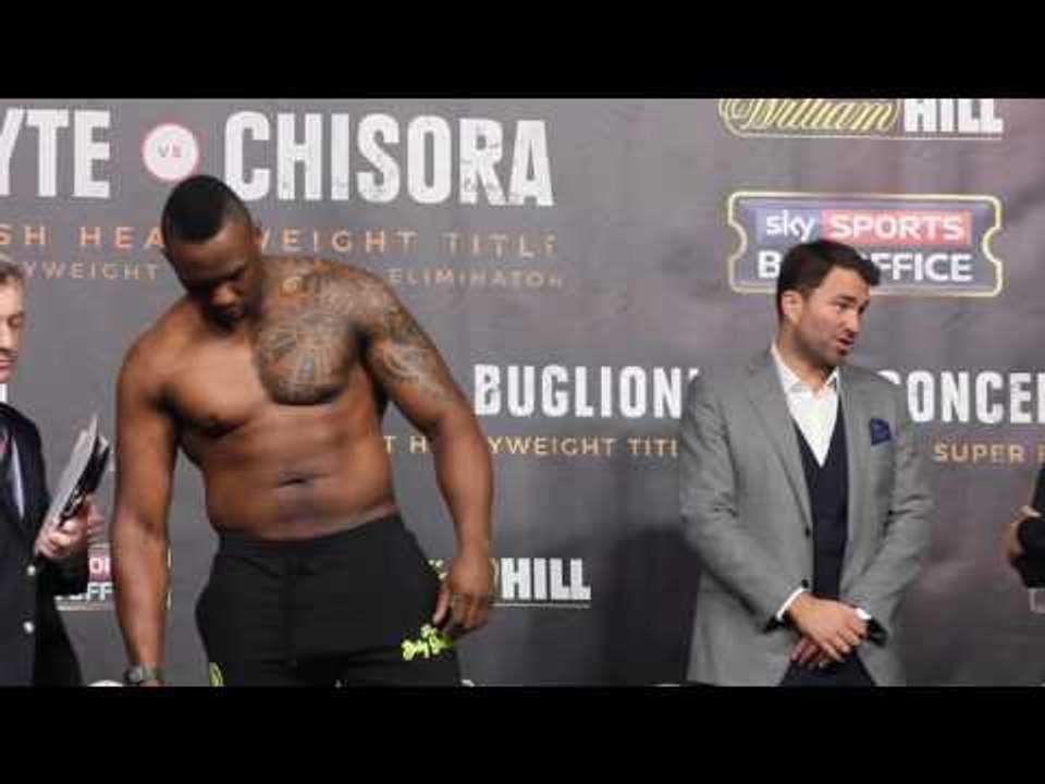 DILLIAN WHYTE WEIGH-IN