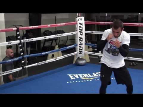 Vasyl Lomachenko IMPERSONATES Manny Pacquiao Shadow Boxing vs Nicholas Walters