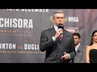 DEREK CHISORA  WEIGH-IN'S BY HIMSELF.