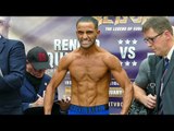 Kid Galahad v Joseph Agbeko WEIGH IN | Eubank Jr v Quinlan Undercard