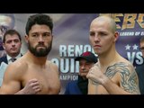 Adam Etches v John Ryder Face Off & Weigh in | Eubank Jr v Quinlan Undercard