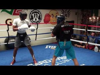 Shane Mosley w/ new trainer TOUGH SPARRING vs Brandyn Lynch