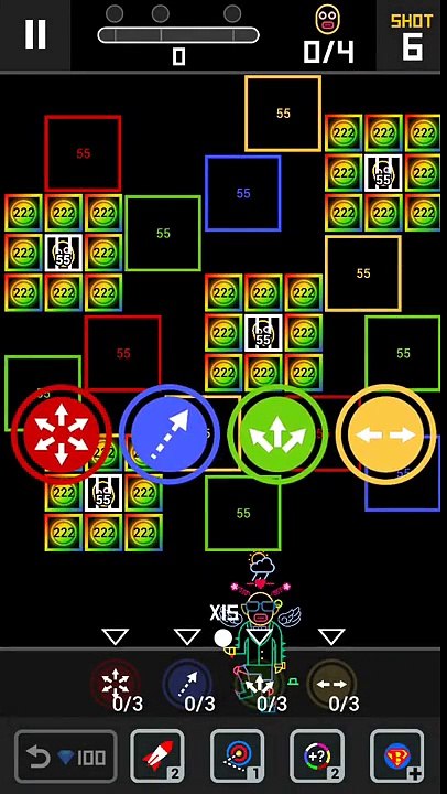 BBTAN2 - Level 557 solution