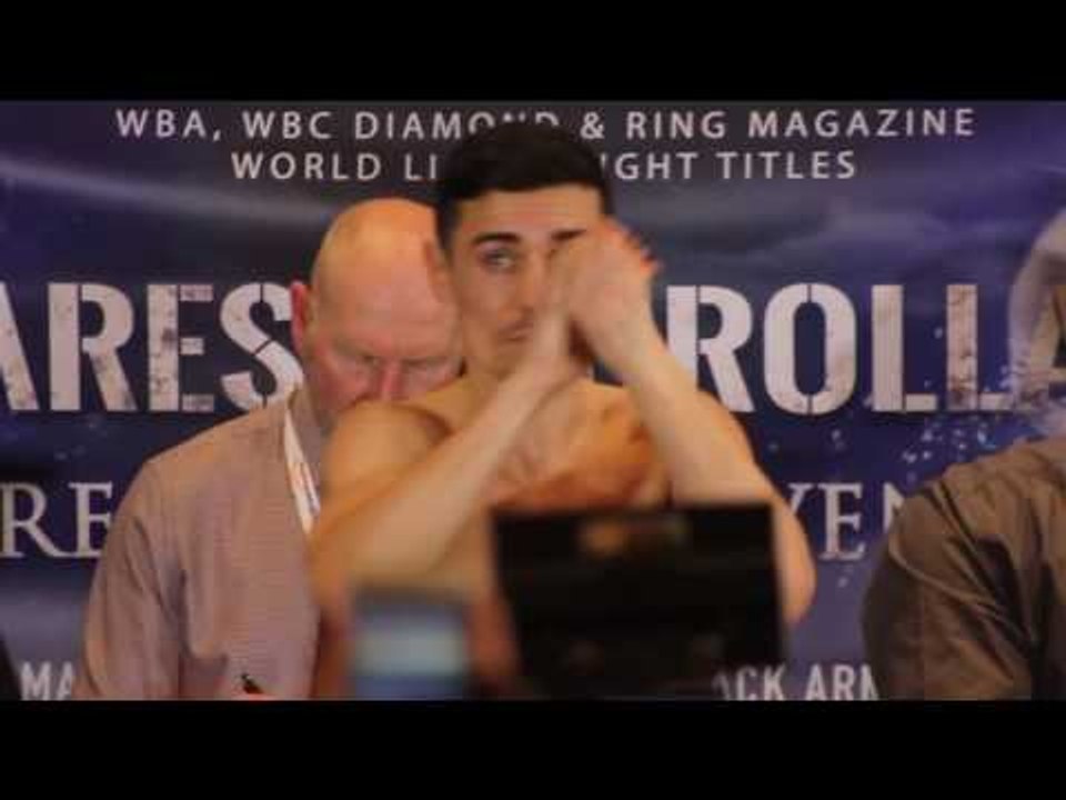 CROLLA VS LINARES 2 -REPEAT OR REVENGE-OFFICIAL WEIGHIN-