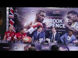 Kell Brook V Errol Spence Dominic Ingle in Combative mood at Press Conference