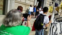 Civil Disobedience Action at the Hall of Records in Newark, NJ - First Arrests