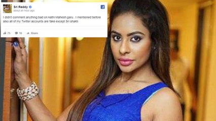 Sri Reddy Reacts On Kathi Mahesh Comments