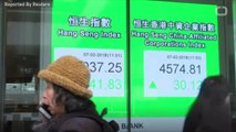 Asian Shares Slip Again With Trade War Raging
