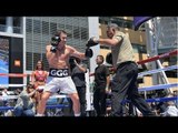 GGG shows us his Pad work ahead of his fight with Canelo