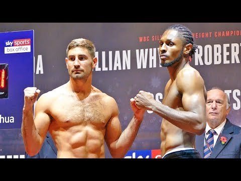 Frank Buglioni vs Craig Richards WEIGH IN & FACE OFF | Joshua vs Takam
