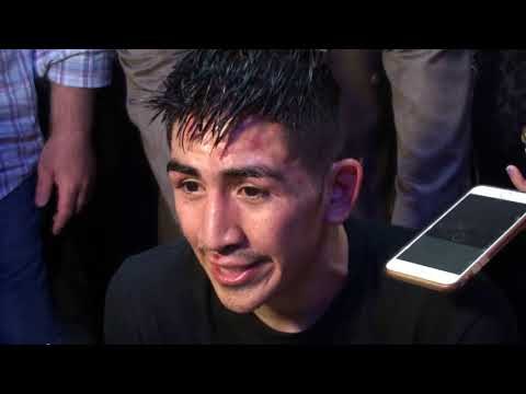 Leo Santa Cruz RINGSIDE After BRUTAL TKO vs Chris Avalos