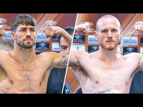 George GROVES vs Jamie COX WEIGH IN & FACE OFF | Super Middleweight Quarter Finals