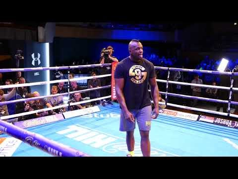 Dillian Whyte Full Media Workout Ahead of his Heavyweight Clash with Robert Helenius