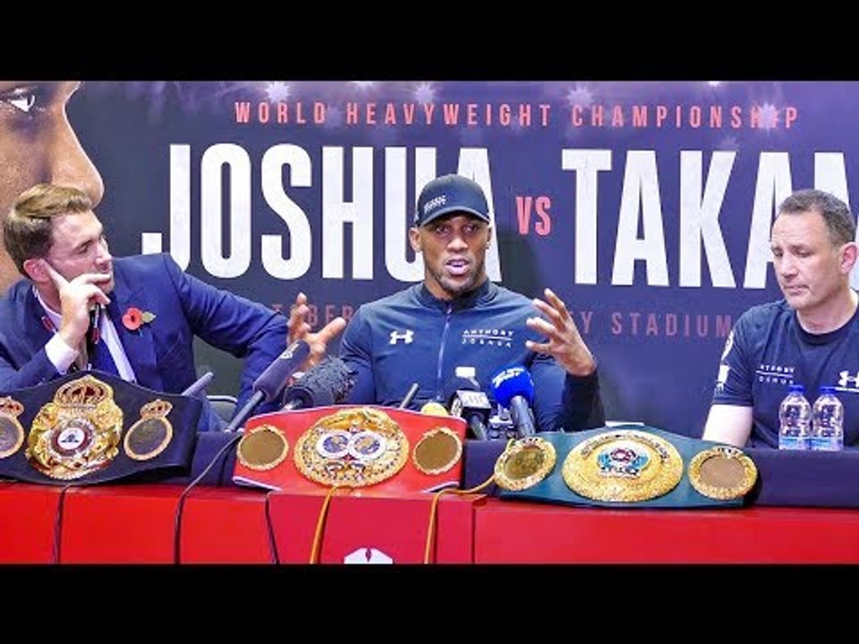 * LIVE * ANTHONY JOSHUA POST FIGHT PRESS CONFERENCE vs CARLOS TAKAM