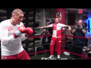 Mariusz Wach COMPLETE MITT WORKOUT vs Big Baby Miller