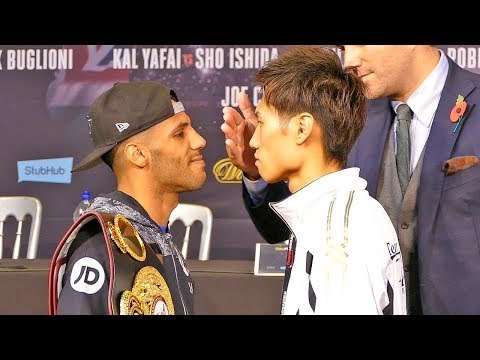 Kal Yafai v Sho Ishida FACE OFF | Eddie Hearn BLOCKS Stare Off! | Joshua vs Takam Undercard
