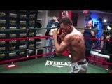 Danny Jacobs RIPPED! & TALKING SMACK Shadow Boxing vs Luis Arias