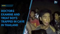 Doctors examine and treat boys trapped in cave in Thailand