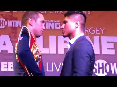Mikey Garcia vs Sergey Lipinets FACE OFF