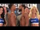Errol Spence vs Lamont Peterson FACE OFF at WEIGH IN