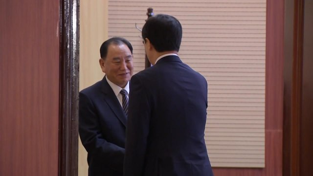 조명균 장관, 北 김영철 통전부장 환담 / YTN
