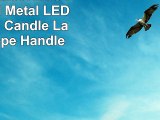 Paradise GL28672MGV Galvanized Metal LED Flameless Candle Lantern wRope Handle