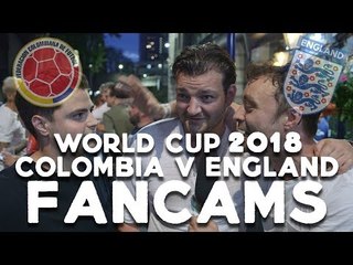 "I THOUGHT WE WERE DONE!!!" | Colombia 1-1 England (3-4 Pens) | Fancam