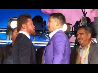 Canelo Alvarez vs GGG Golovkin -REMATCH FACE OFF