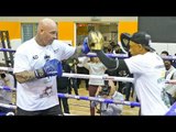 Lucas Browne Public Workout ahead of his heavyweight clash with Dillian Whyte