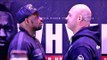 Dillian Whyte vs Lucas Browne FACE OFF | WBC Silver Heavyweight Title