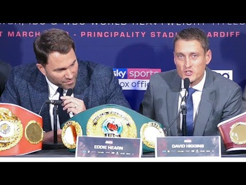 FACE TO FACE/ BAD JOKE OFF! Eddie Hearn & David Higgins (Joshua & Parker's Promoters)