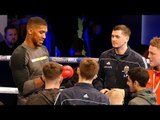 Anthony Joshua signs autographs after his Media Workout | Joshua vs Parker